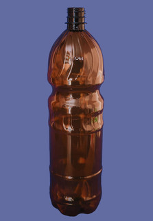 Пластиковая бутылка 1.5 л. (коричневая, гладкая)