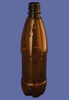 Пластиковая бутылка 0.5 л. (коричневый, гладкая)