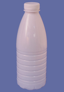 Пластиковая бутылка 0.93 л. (прозрачный, ребристая, широкое горло)