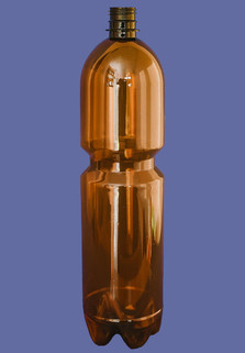 Пластиковая бутылка 1.5 л. (коричневый, гладкая)